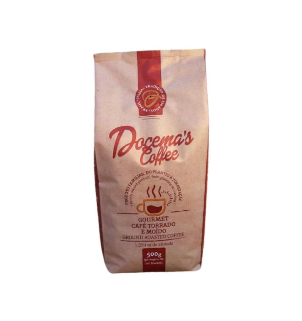 Café Gourmet Torrado e Moído 100% Arábico – Sul de Minas Docema’s Coffee – 500g